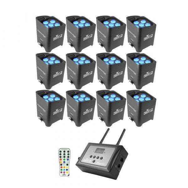 Chauvet Freedom Par Tri-6 LED Light 12-Pack w/FlareCon Air