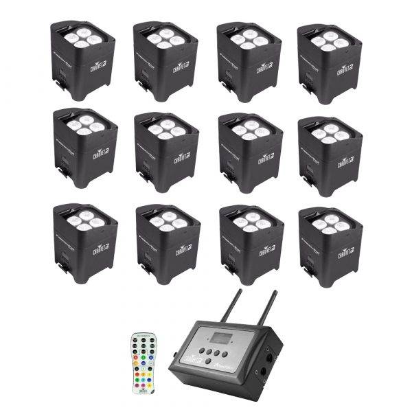 Chauvet Freedom Par Quad-4 LED Lighting Fixture 12-Pack w/FlareCon Air