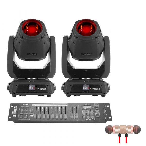 2 x CHAUVET Intimidator Hybrid 140SR and Obey 10 with Wireless Earbuds