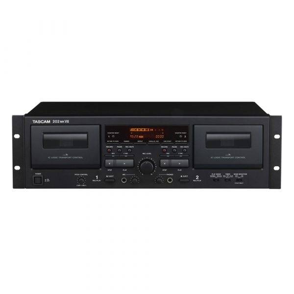 TASCAM 202MKVII Rackmount USB Dual Cassette Deck