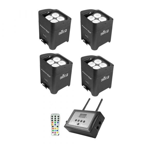 Chauvet Freedom Par Quad-4 LED Lighting Fixture 4-Pack w/FlareCon Air