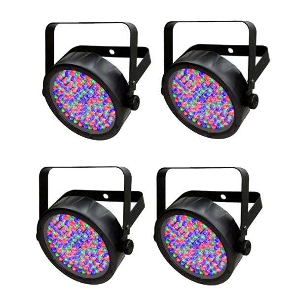 Chauvet SlimPAR 56 Par-style RGB LED Lighting Fixture 4-Pack