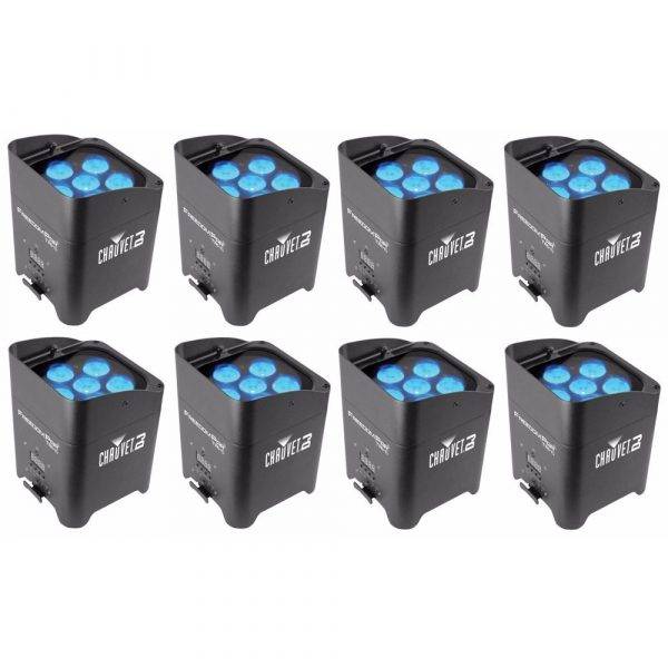 Chauvet Freedom Par Tri-6 LED PAR Lighting Fixture 8-Pack