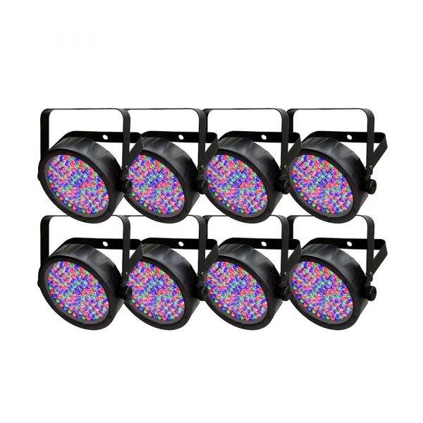 Chauvet SlimPAR 56 Par-style RGB LED Lighting Fixture 8-Pack