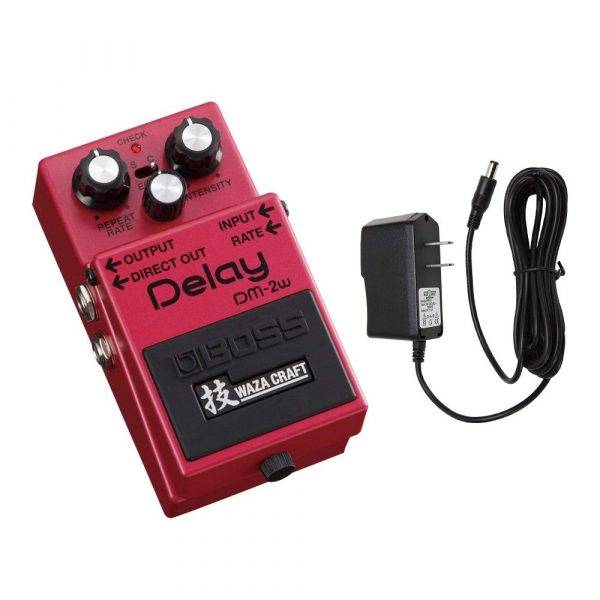 Boss DM-2W Delay Pedal with Pig Power 9V DC 1000ma Power Supply