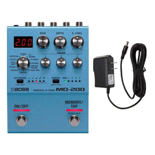 BOSS MD-200 Modulation Pedal w PP9V 1000ma Power Supply