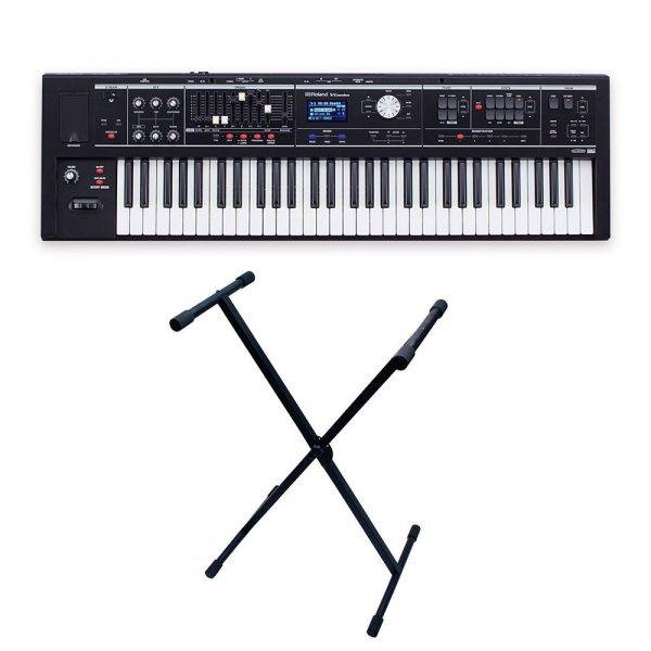 Roland V-Combo VR-09-B with Gator Rok-It X Stand