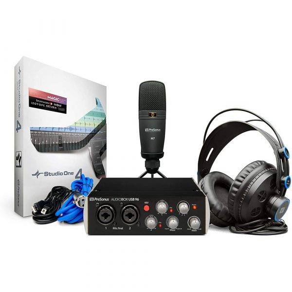 PreSonus AudioBox USB 96 Studio Hardware and Software Recording Kit (Black)