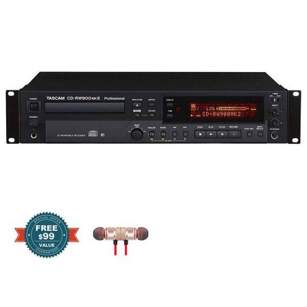 Tascam CD-RW900MKII CD Recorder/Player with Wireless Earbuds