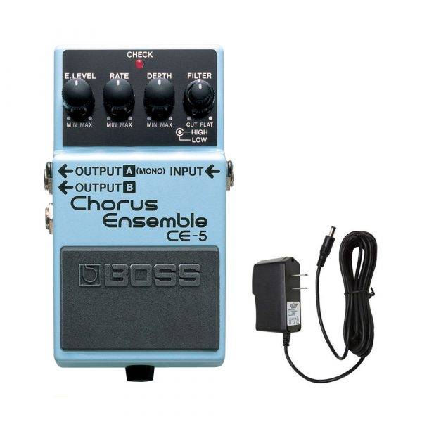 Boss CE-5  Chorus Ensemble w/PigHog PigPower 9V 1000ma Power Supply