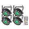 Chauvet FXpar 9 Multi-Effect Fixture 4-Pack with IRC-6 Remote Control