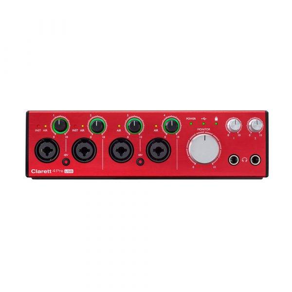 Focusrite Clarett 4Pre USB USB 2.0 Audio Interface Refurbished