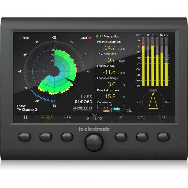 TC Electronic CLARITY M Stereo and 5.1 Audio Loudness Meter