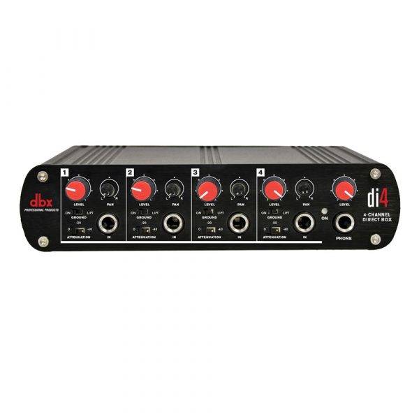 dbx DI4 Active 4 Channel Direct Box with Line Mixer