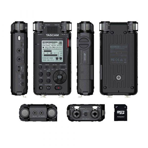 Tascam DR-100mkIII Linear PCM Recorder with EV Music 32gb Card