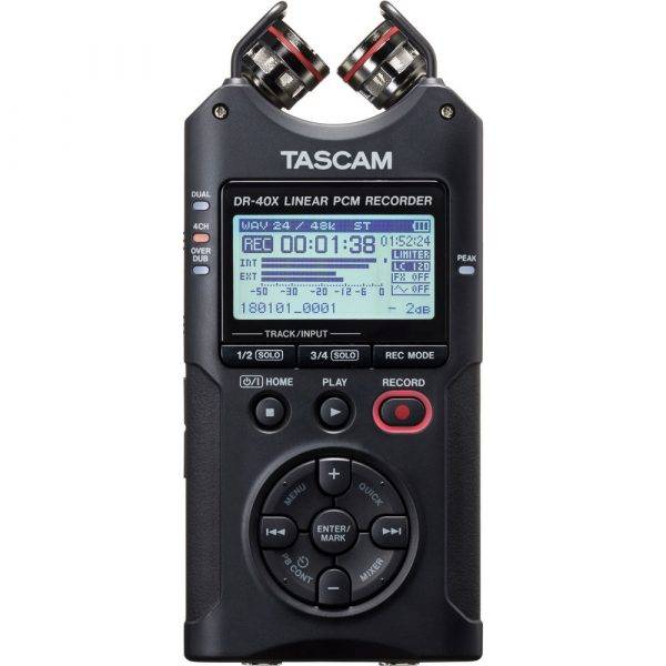 TASCAM DR-40X 4-Track Digital Audio Recorder and USB Audio Interface