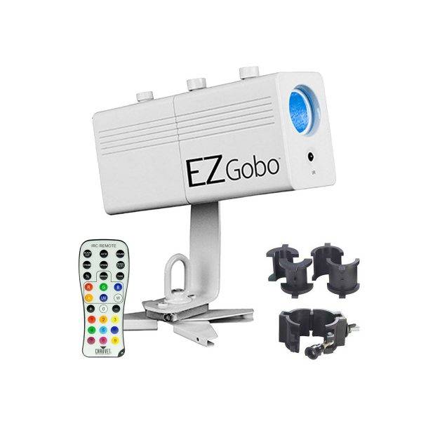 Chauvet EZgobo Rechargeable LED Gobo Lighting Effect w/Chauvet CLP-10