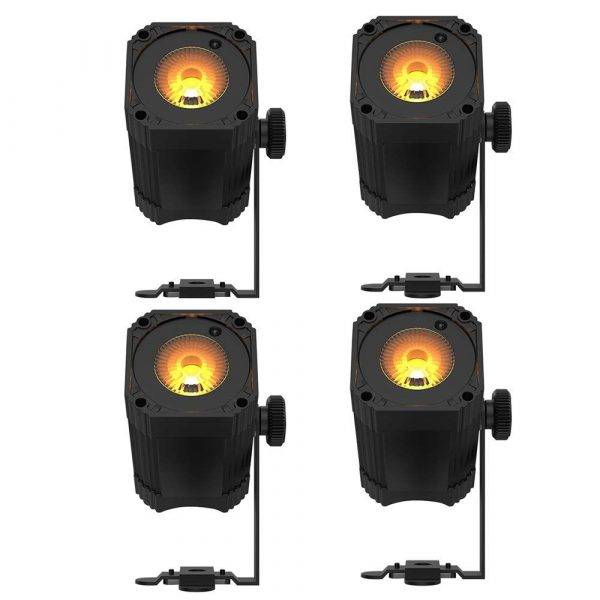 Chauvet EZlink Par Q1BT Battery-Powered Quad-Color Wash Light 4 Pack