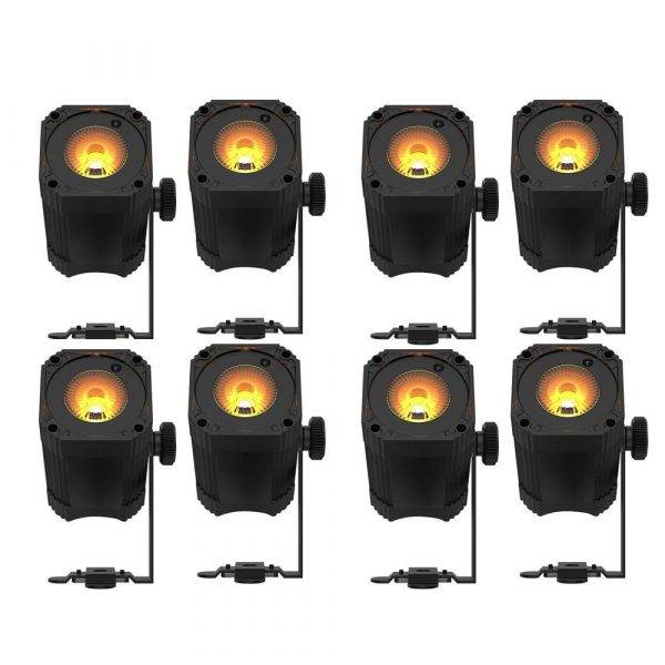 Chauvet EZlink Par Q1BT Battery-Powered Quad-Color Wash Light 8 Pack