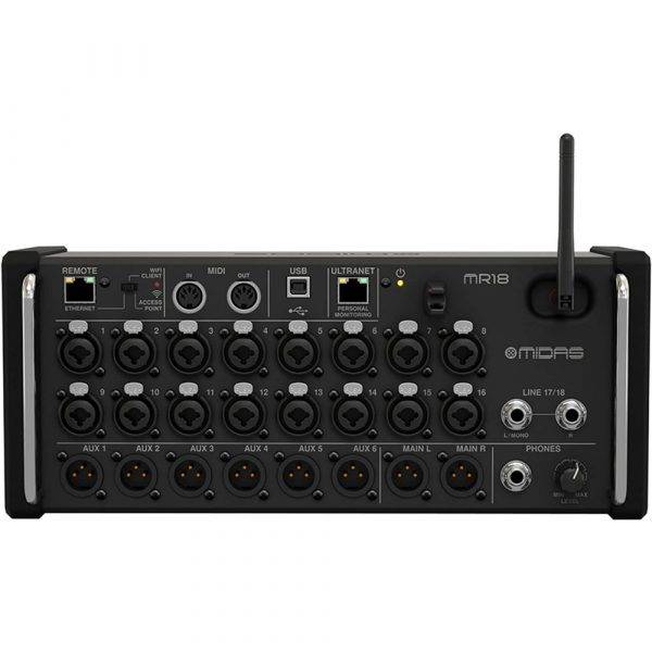 Midas MR18 18-Input Digital Mixer for iPad/Android Tablets