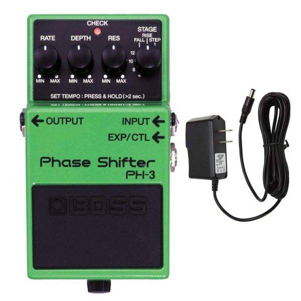 Boss PH-3 Phase Shifter with Pig Power 9V DC 1000ma Power Supply