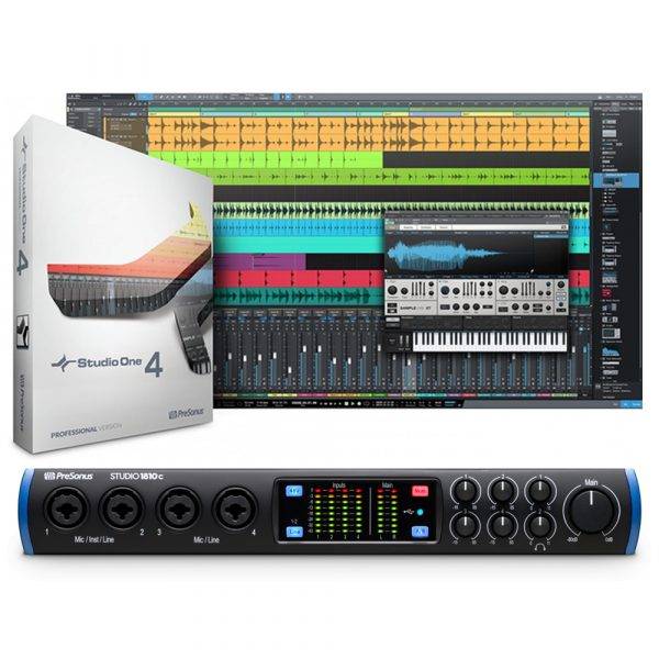 PreSonus Studio 1810c USB Type-C Audio/MIDI Interface w/Studio One 4