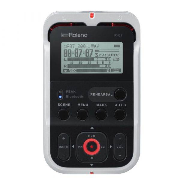 Roland R-07 High-Resolution Audio Recorder White