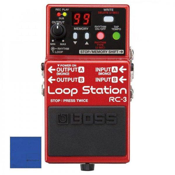 BOSS RC-3 Loop Pedal with Microfiber