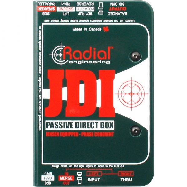 Radial Engineering JDI Passive DI for Acoustic Guitar, Bass & Keyboard
