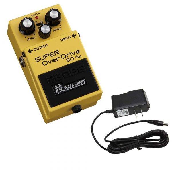 Boss SD-1W Super Overdrive with PowerPig 9V DC 1000ma Power Supply