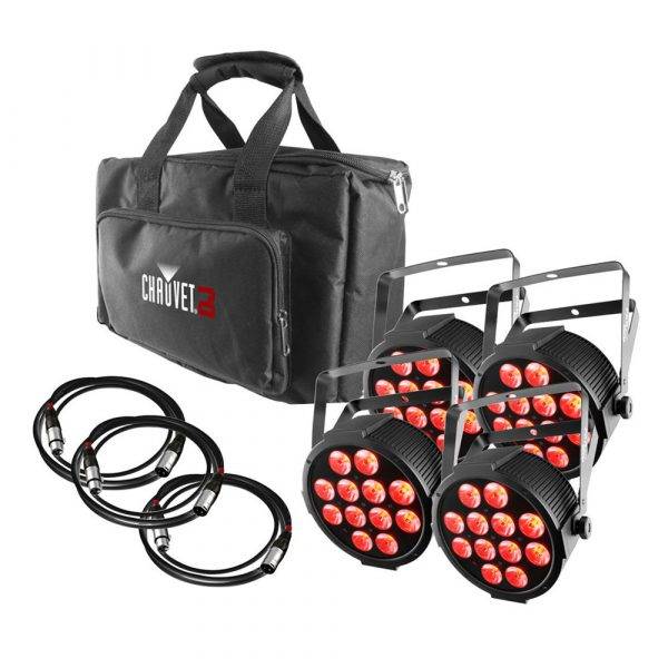CHAUVET DJ SlimPACK Q12 USB Wireless DMX RGBA LED Wash Light Kit