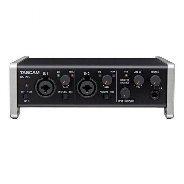 Tascam US-2×2 USB 2.0 2-In/2-Out Audio/MIDI interface Used