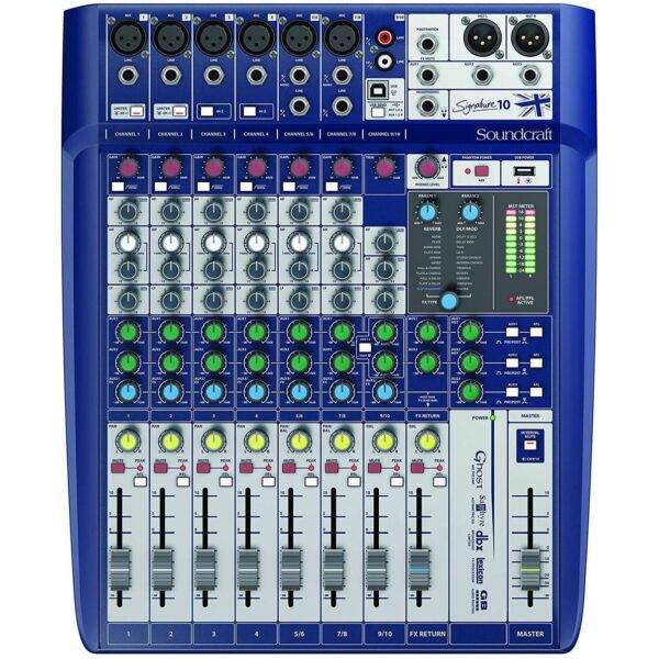 Soundcraft Signature 10 10-input Analog Mixer w/Effects Refurbished