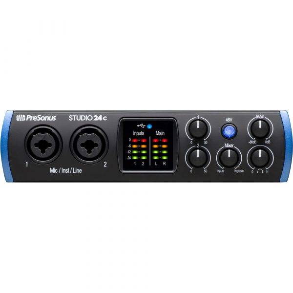 PreSonus Studio 24c 2×2 USB Type-C Audio/MIDI Interface