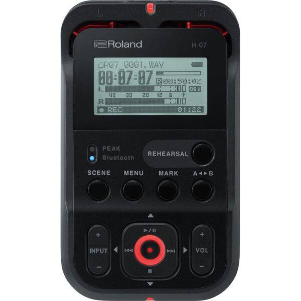 Roland R-07 High-Resolution Audio Recorder Black Refurbished