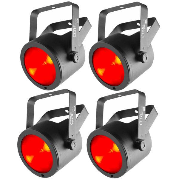 (4) Chauvet DJ COREpar 80 USB 80W COB RGB Par