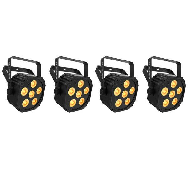 Chauvet DJ EZLink Par Q6 BT Wireless RGBA LED Par 4-Pack