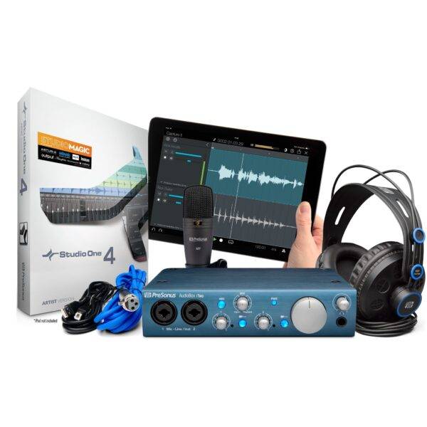 PreSonus AudioBox iTwo Studio Bundle Includes with Studio One 4