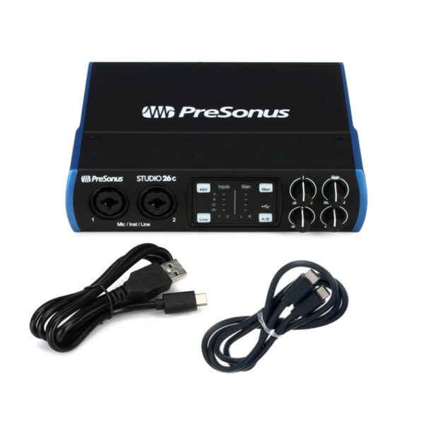PreSonus Studio 26c 2-in/4-out USB-C Audio Interface