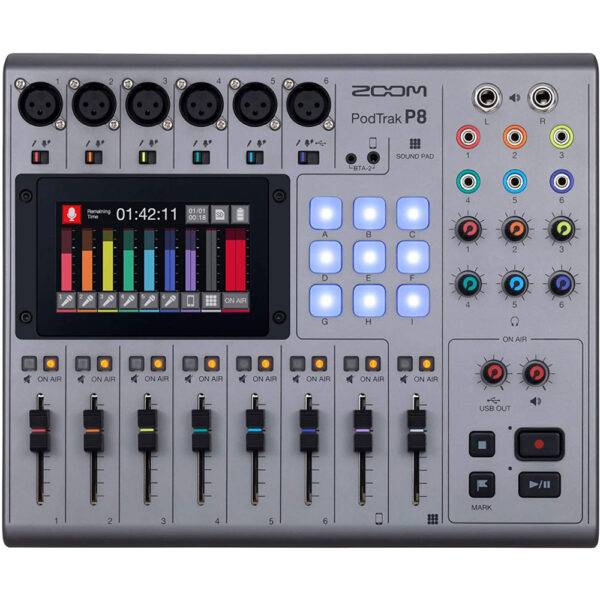 Zoom Podtrak P8 8-channel Podcasting Mixer