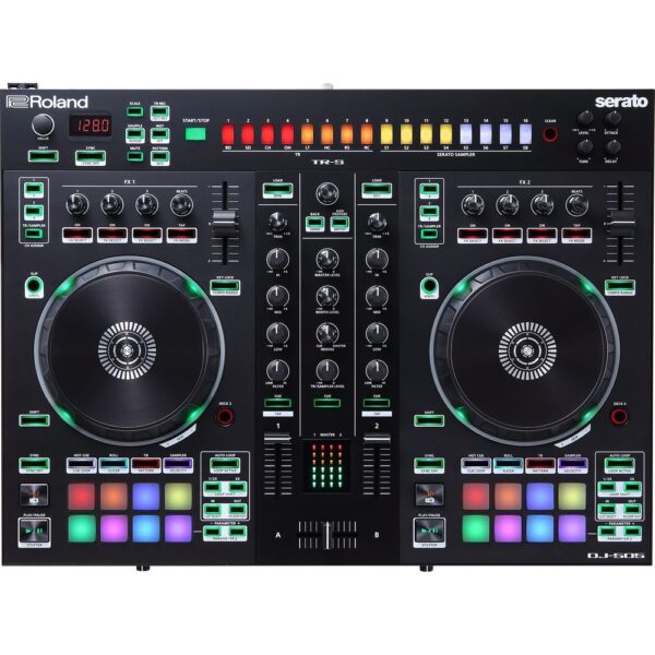 Roland DJ-505 2-channel, 4-deck DJ Controller for Serato Refurbished
