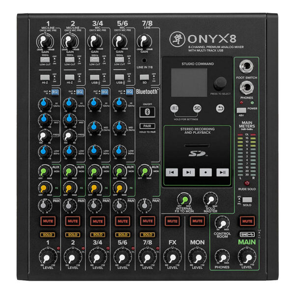 Mackie Onyx8 8-channel Analog Mixer – Used