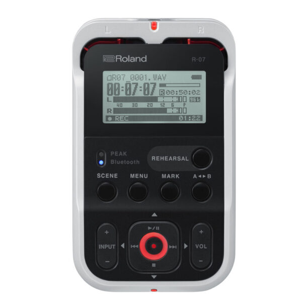 Roland R-07 Potable Audio Recorder White – Refurbished