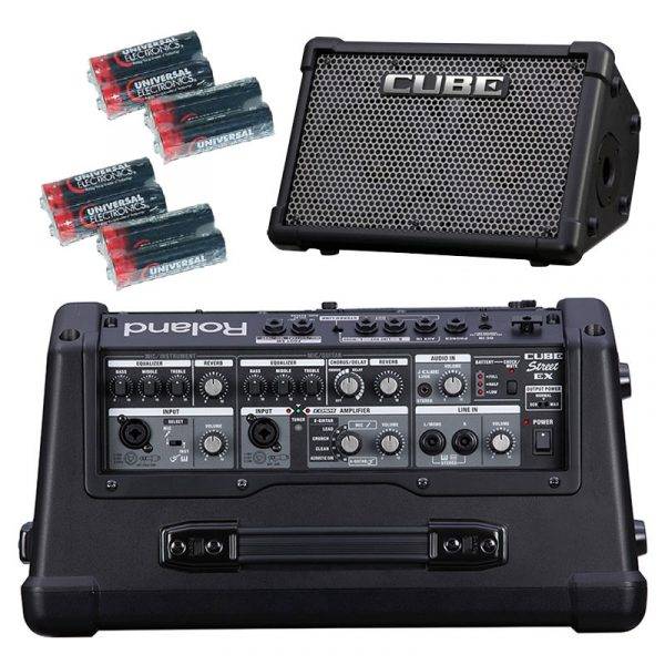 Roland CUBE Street EX with 8 Free Universal Electronics Batteries