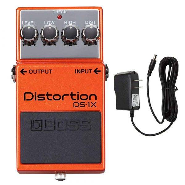 BOSS DS-1X Distortion with PigHog Pig Power 9V DC 1000ma Power Supply