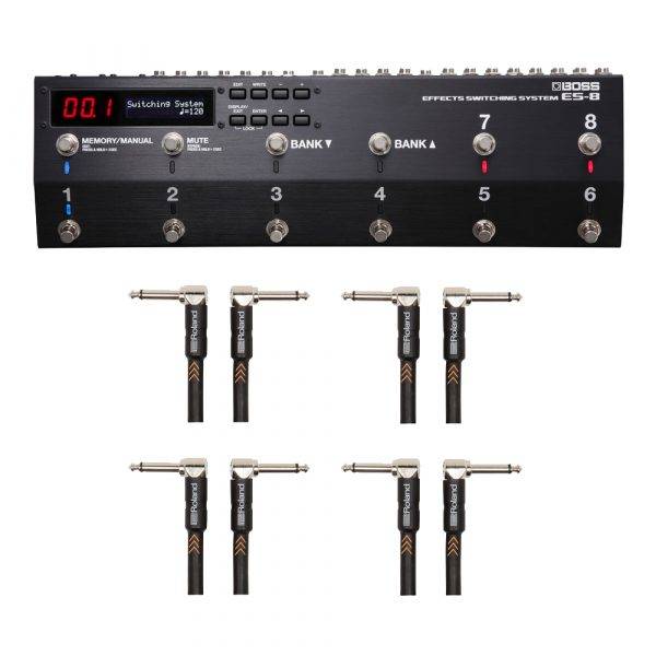 Boss ES-8 Effects Switching System w/RIC-BPC Black Series Instr Cables