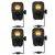 Chauvet EZlink Par Q1BT Battery-Powered Quad-Color Wash Light 4 Pack