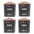 CHAUVET DJ EZWedge Tri Battery-Powered RGB LED Wash Light 4-Pack