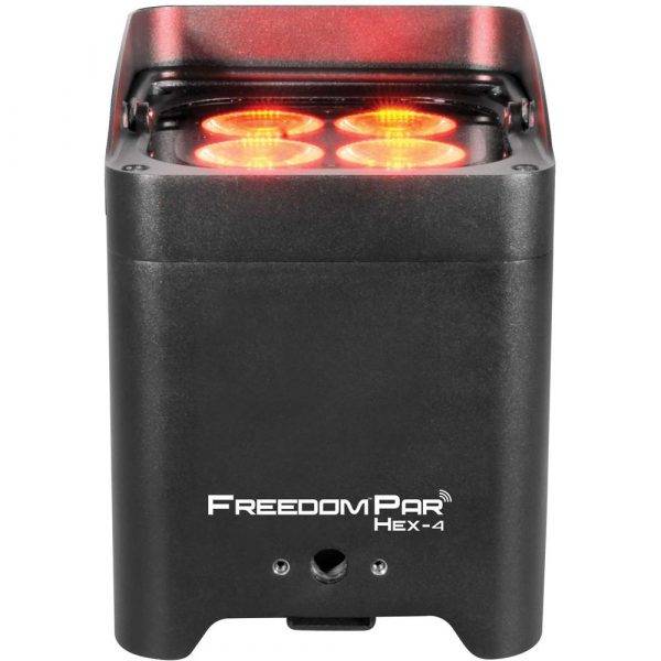 Chauvet Freedom Par Hex-4 LED Light Black 8-Pack w/FlareCON Air Bundle