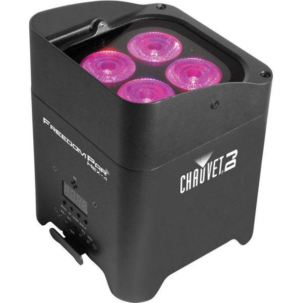 Chauvet Freedom Par Hex-4 LED Light Black 4-Pack w/FlareCON Air Bundle